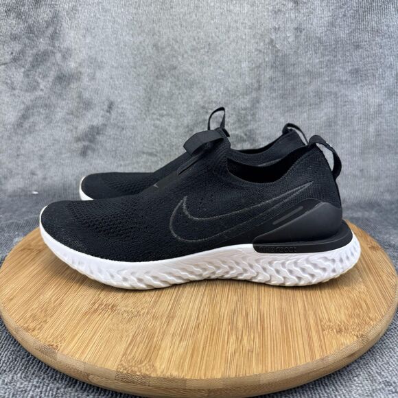 Nike Epic Phantom React Flyknit Shoes Womens 7.5 Black Running BV0415-001 - Picture 3 of 9